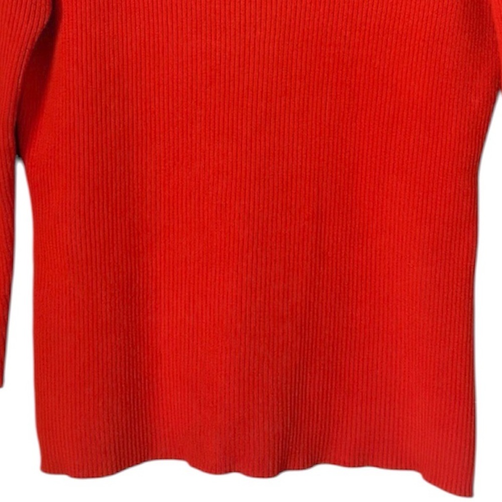 Vintage Basic Editions Cotton Ribbed Collared Swe… - image 6